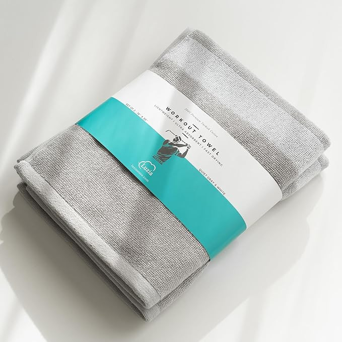 Luzia Striped Workout Towel for Sweat (Pack of 2) - Premium Quality 100% Turkish Cotton - Lightwe... | Amazon (US)