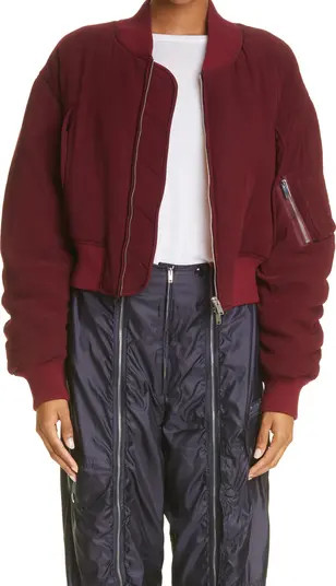 Stella McCartney Vina Crop Bomber Jacket | Nordstrom | Nordstrom