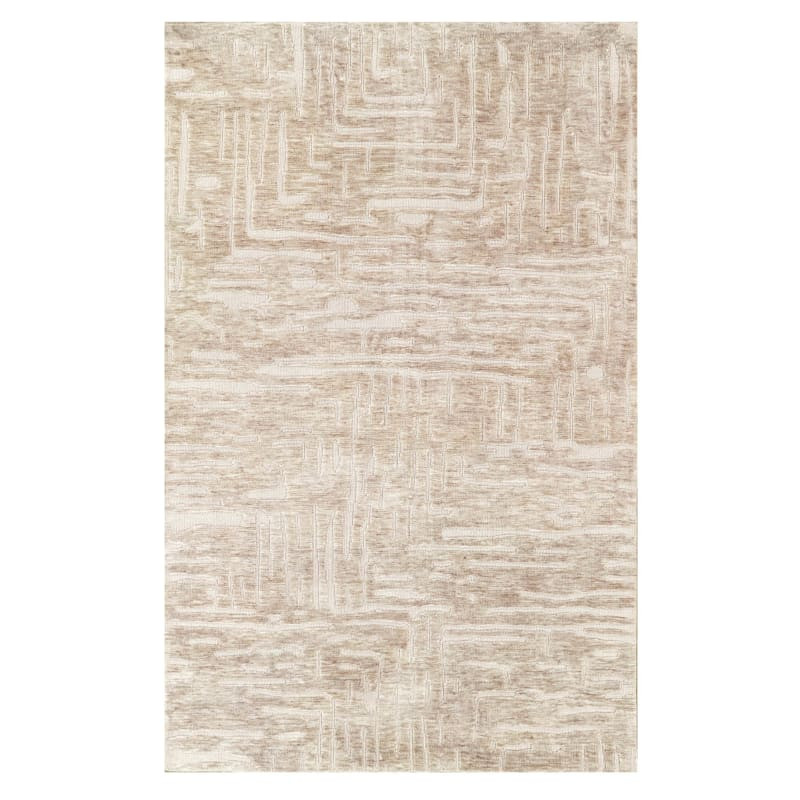 (A503) Stone Harbor Tan & Ivory Area Rug, 5x7 | At Home