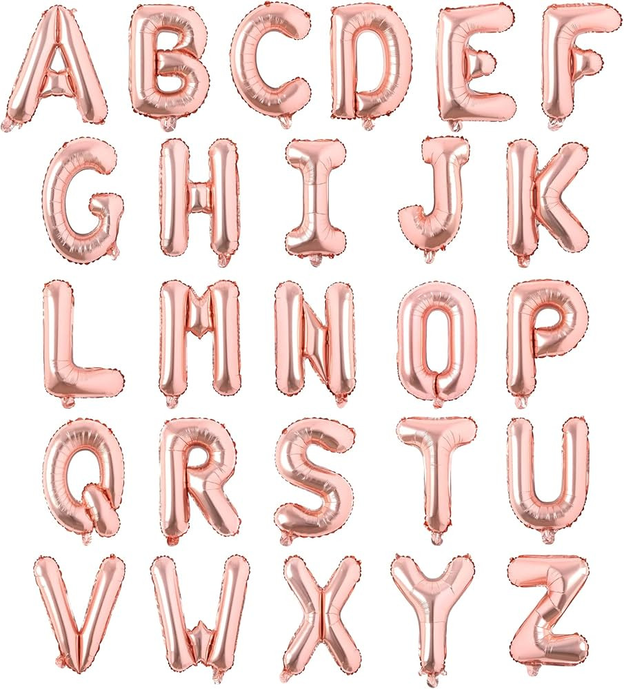 Letter Balloons 16 Inch Mylar Foil Alphabet Letter A-Z Balloons Set for Wedding Birthday Party De... | Amazon (US)