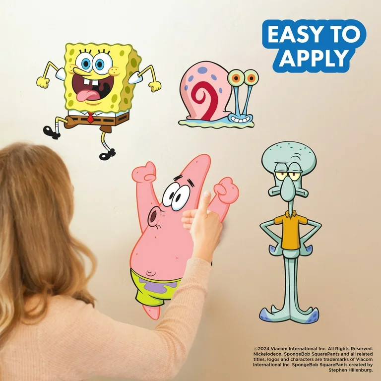 Spongebob Squarepants Wall Decals - Patrick Star, Squidward, Gary Vinyl Wall Sticker Bedroom Deco... | Walmart (US)