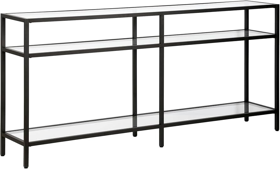 Henn&Hart 64" Wide Rectangular Console Table in Blackened Bronze, Entryway Table, Accent Table fo... | Amazon (US)
