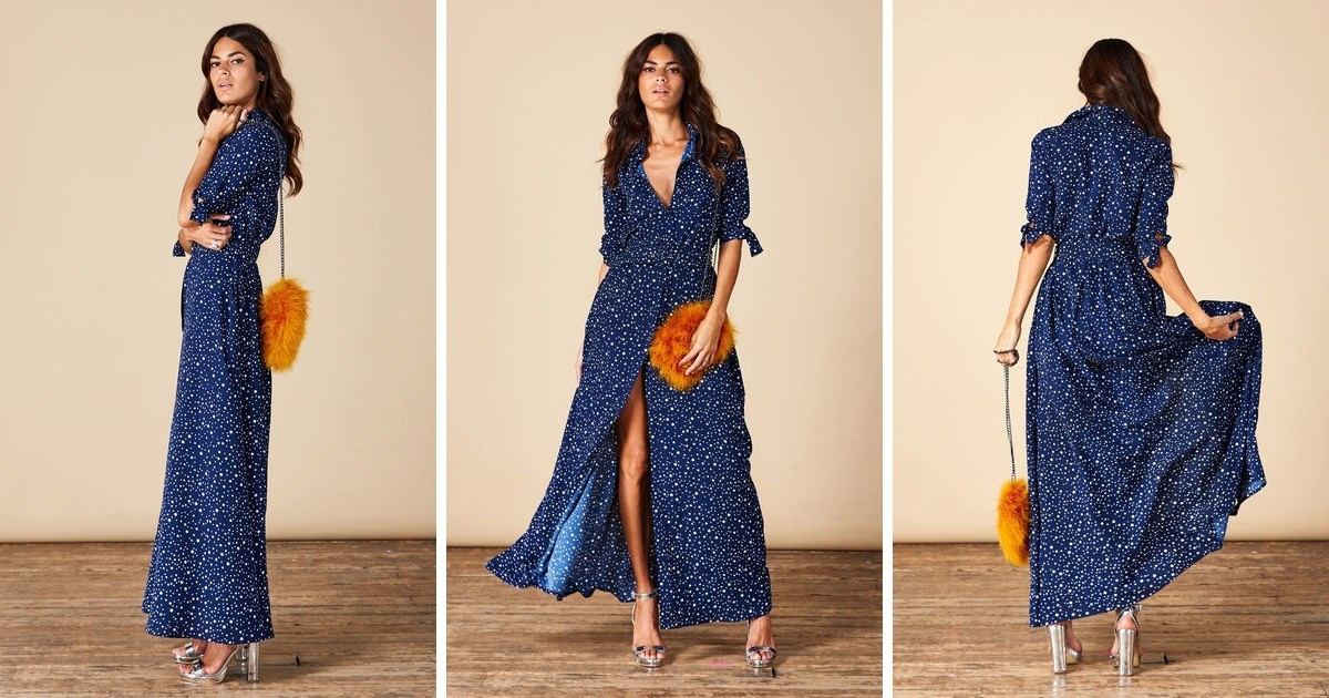 Dove Dress In Navy Star
            By Dancing Leopard | SilkFred