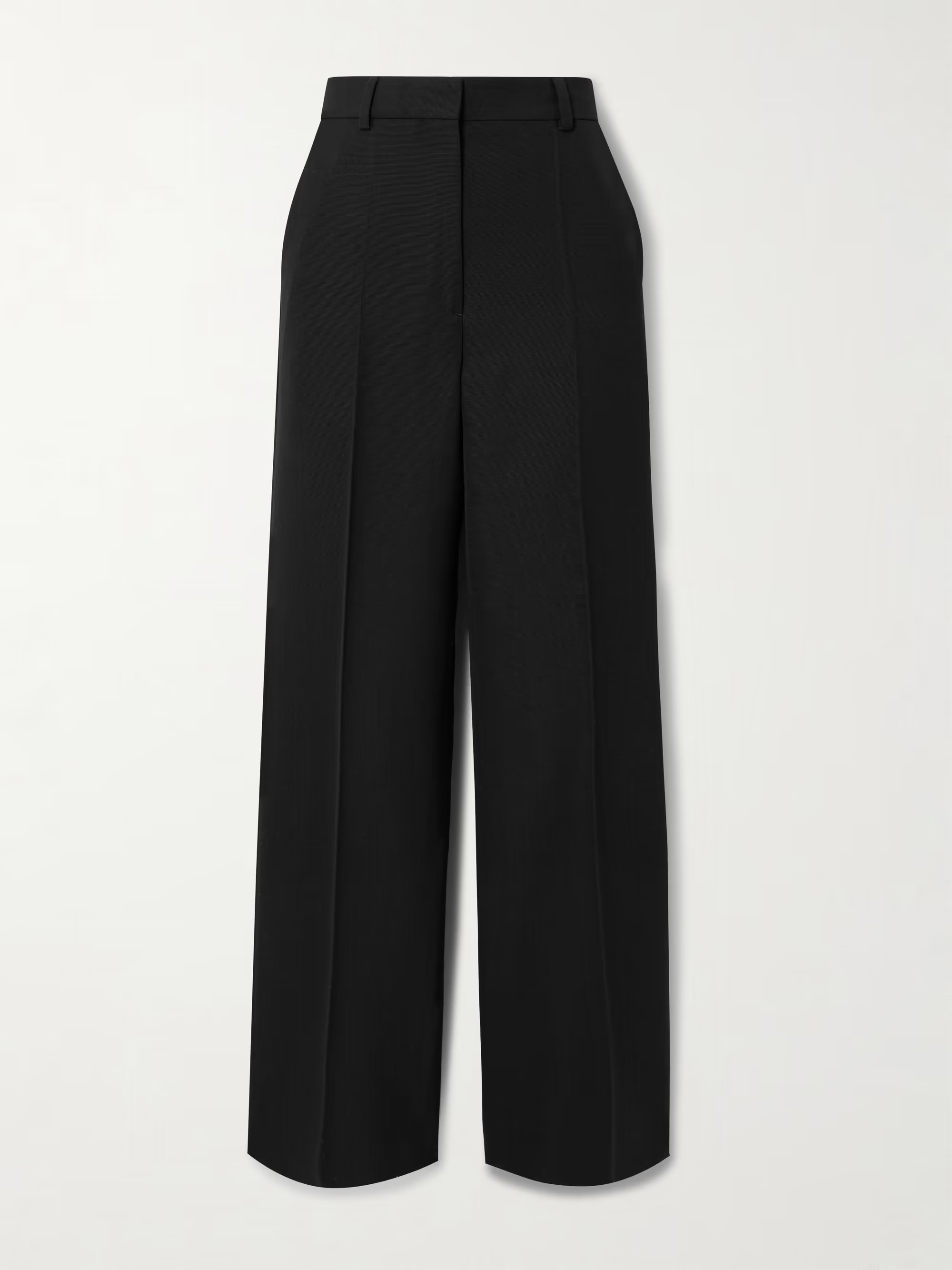 Recycled grain de poudre straight-leg pants | NET-A-PORTER (US)