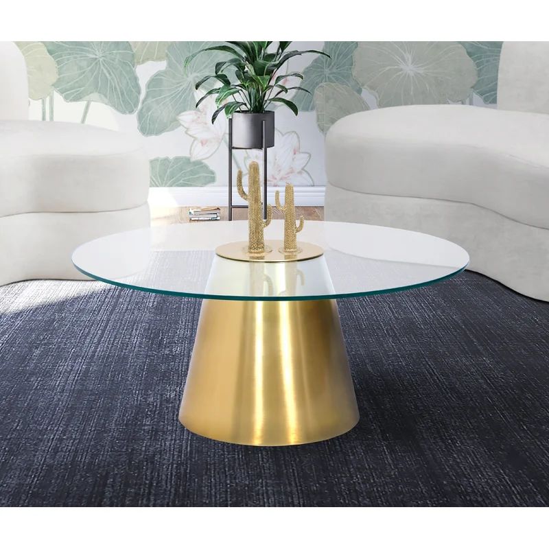 Elkin Glass Top Coffee Table | Wayfair North America