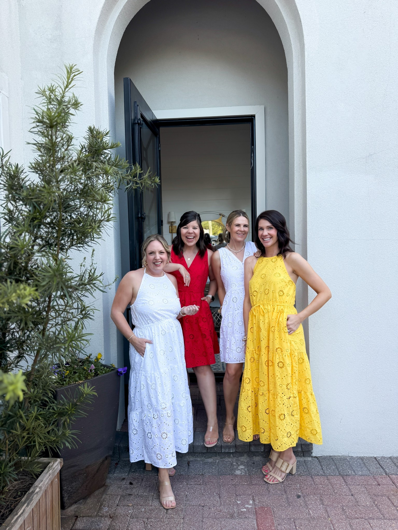 The cutest Walmart eyelet dresses- and they have packets! 

Erin and Sam are in size smalls, gentry and Kelli are in mediums. 

#LTKFindsUnder50 #LTKStyleTip #LTKSeasonal