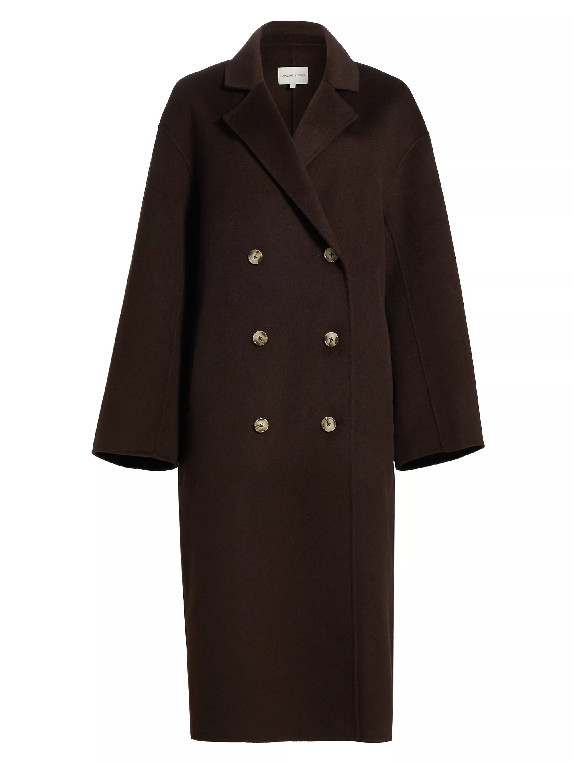 Loulou StudioBorneo Double Breasted Wool & Cashmere CoatRating: 3 out of 5 stars2 | Saks Fifth Avenue