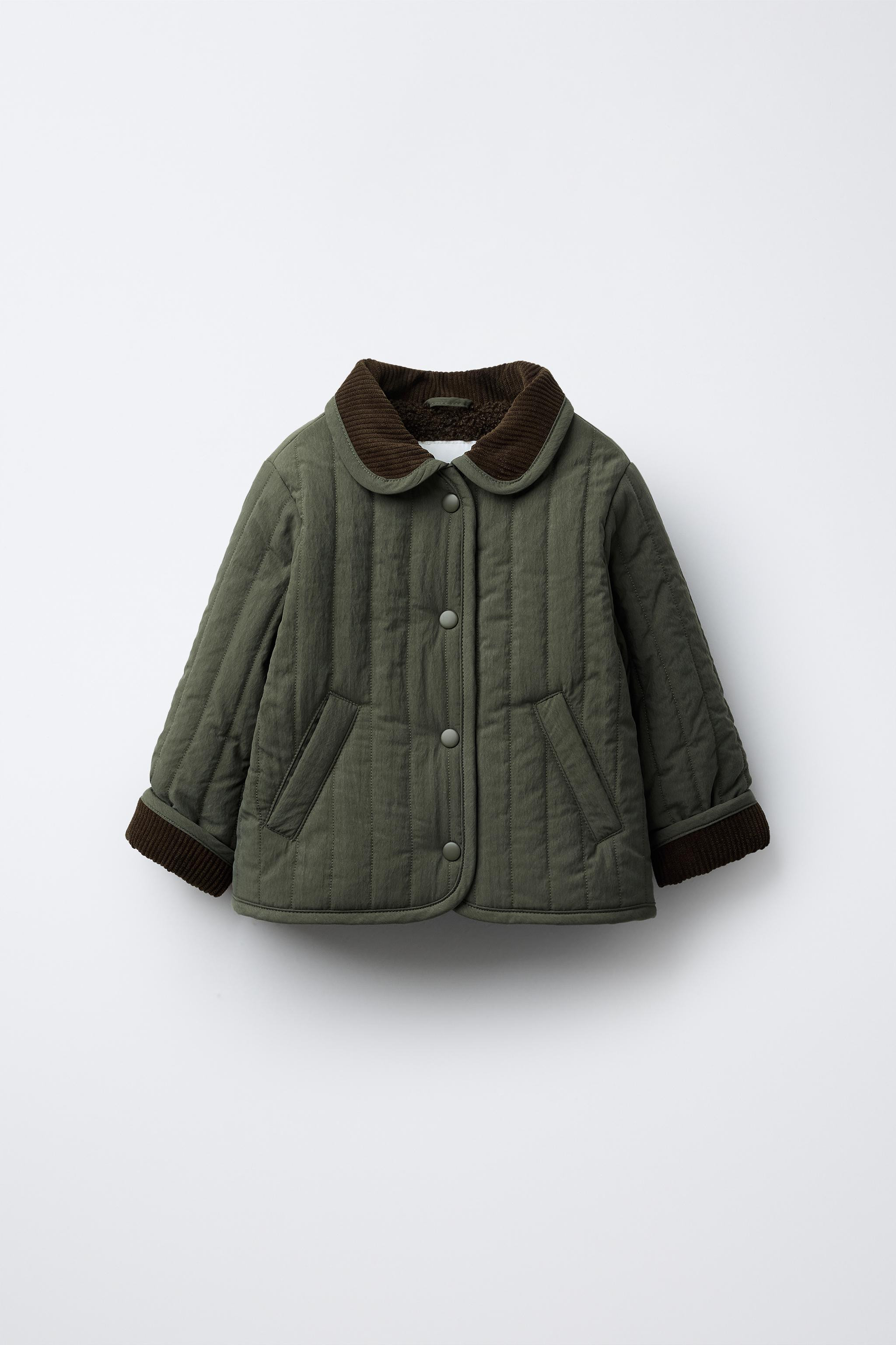 CORDUROY COLLAR PUFFER JACKET | Zara US