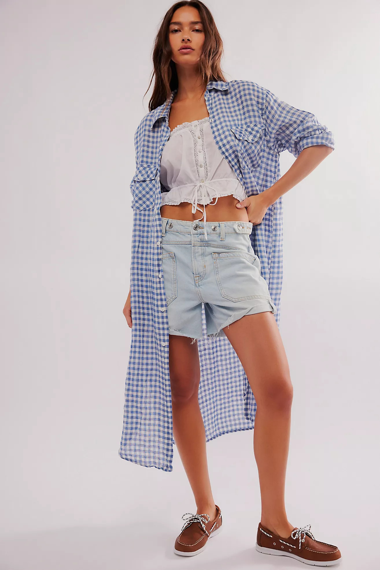 CP Shades Linen Maxi Shirt | Free People (Global - UK&FR Excluded)