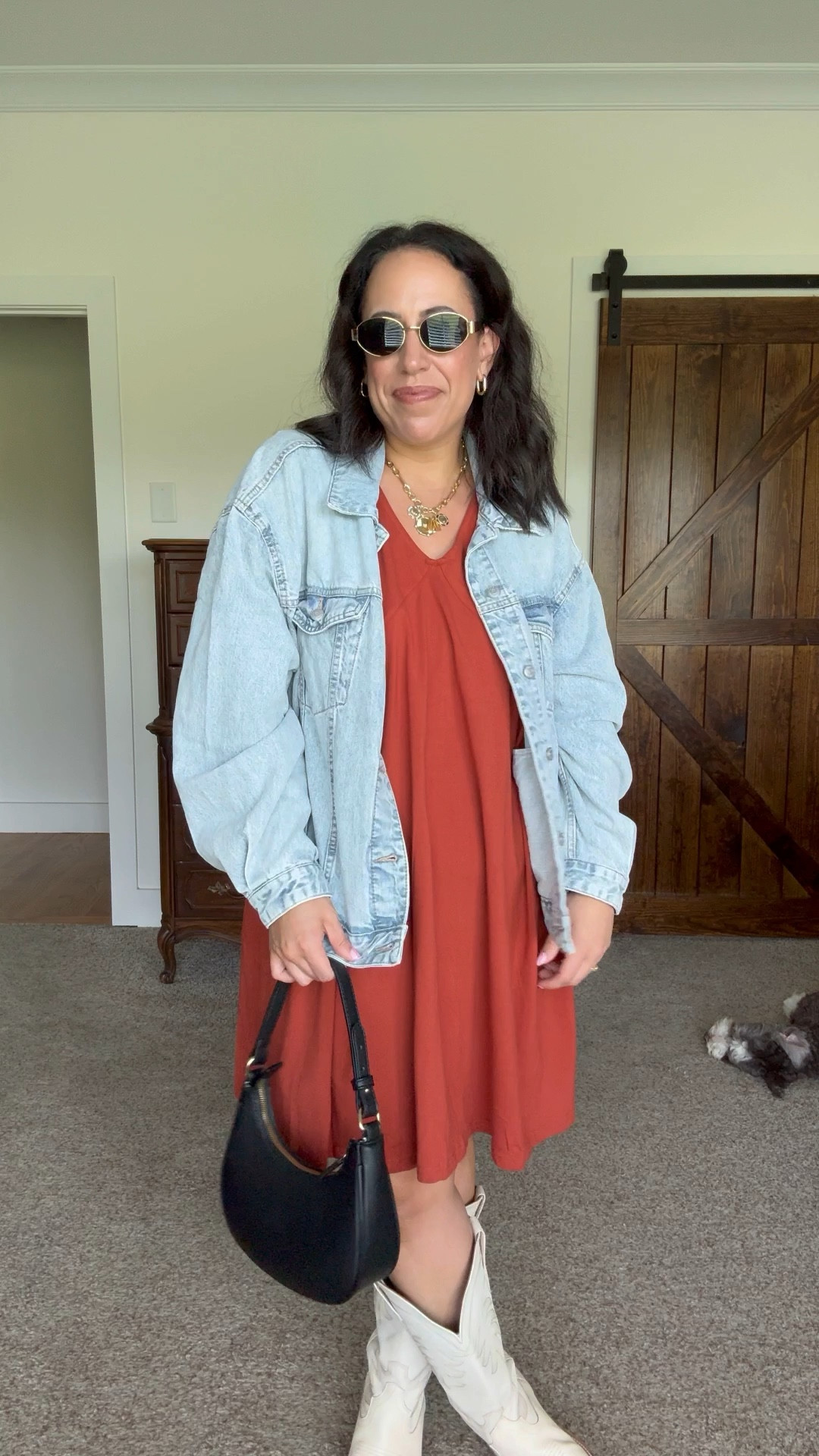Summer to fall outfit from Amazon! Perfect for your next fall outing. 

Amazon dress, summer transition to fall dress, midsize fashion, midsize fall outfit, Tecova boots outfit country festival outfit 

#LTKMidsize #LTKStyleTip #LTKFindsUnder50
