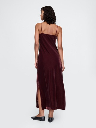 Recycled Velvet Maxi Slip Dress | Gap (CA)