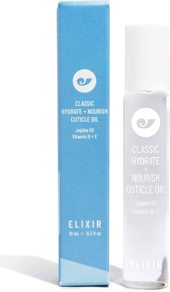 Elixir Nail Care Fragrance-Free Cuticle Oil for Dry, Damaged Cuticles, Combined with Jojoba Oil &... | Amazon (US)