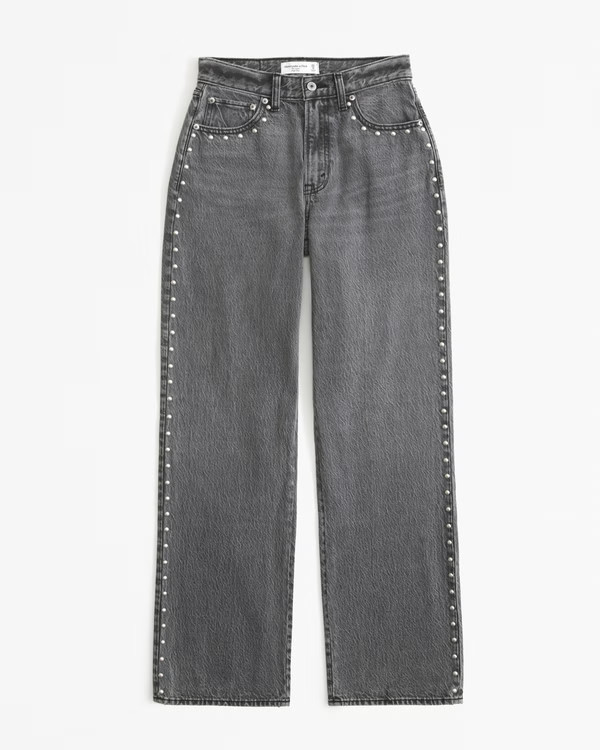 Curve Love High Rise Loose Jean | Abercrombie & Fitch (UK)