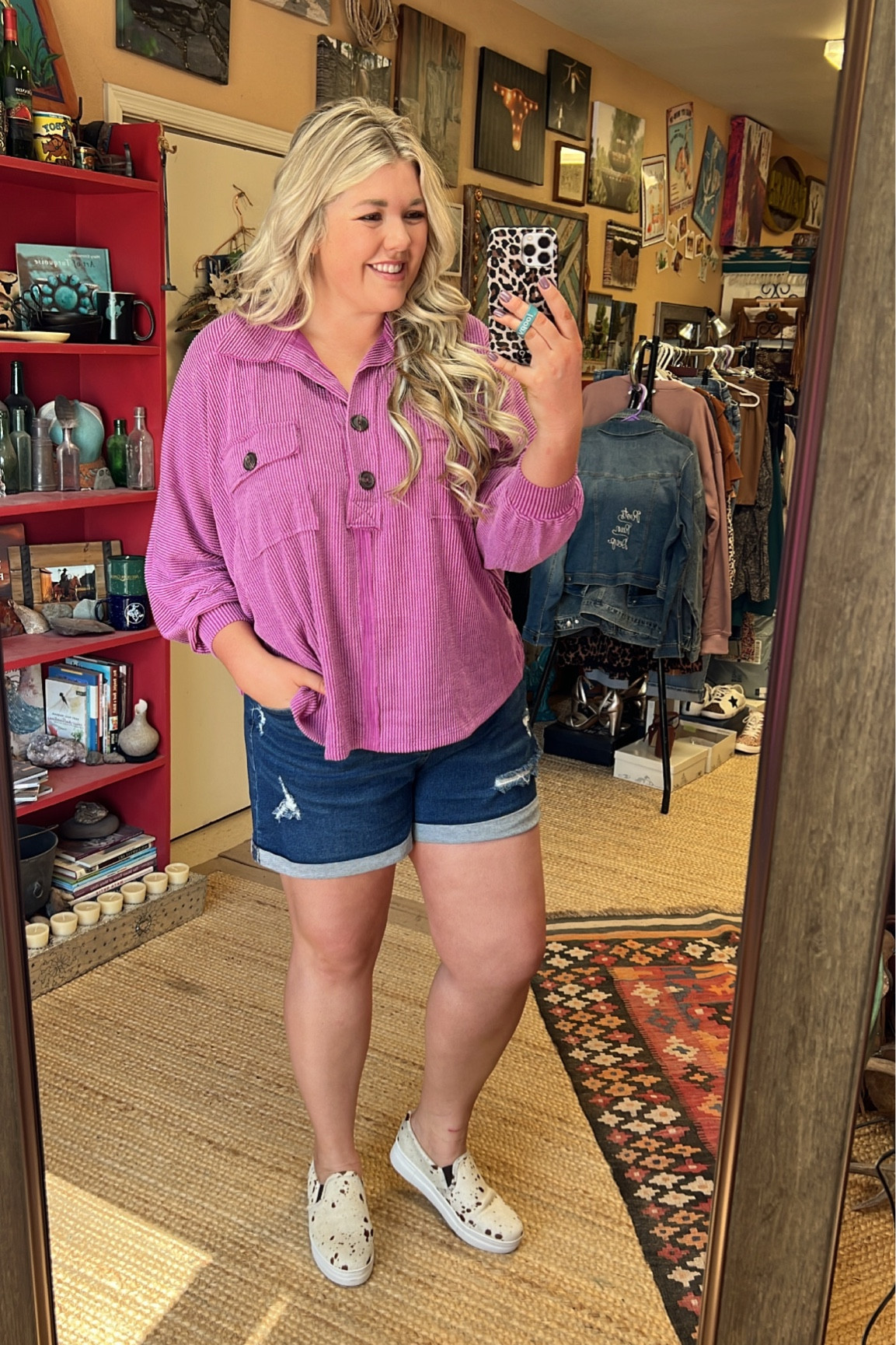 The softest sweatshirt 👏🏻 Oversized fit, dolman sleeves that gather on the forearm. I’m usually a 2X and wearing the LARGE comfortably! Plenty of room. Love the cream color too! 

#LTKplussize