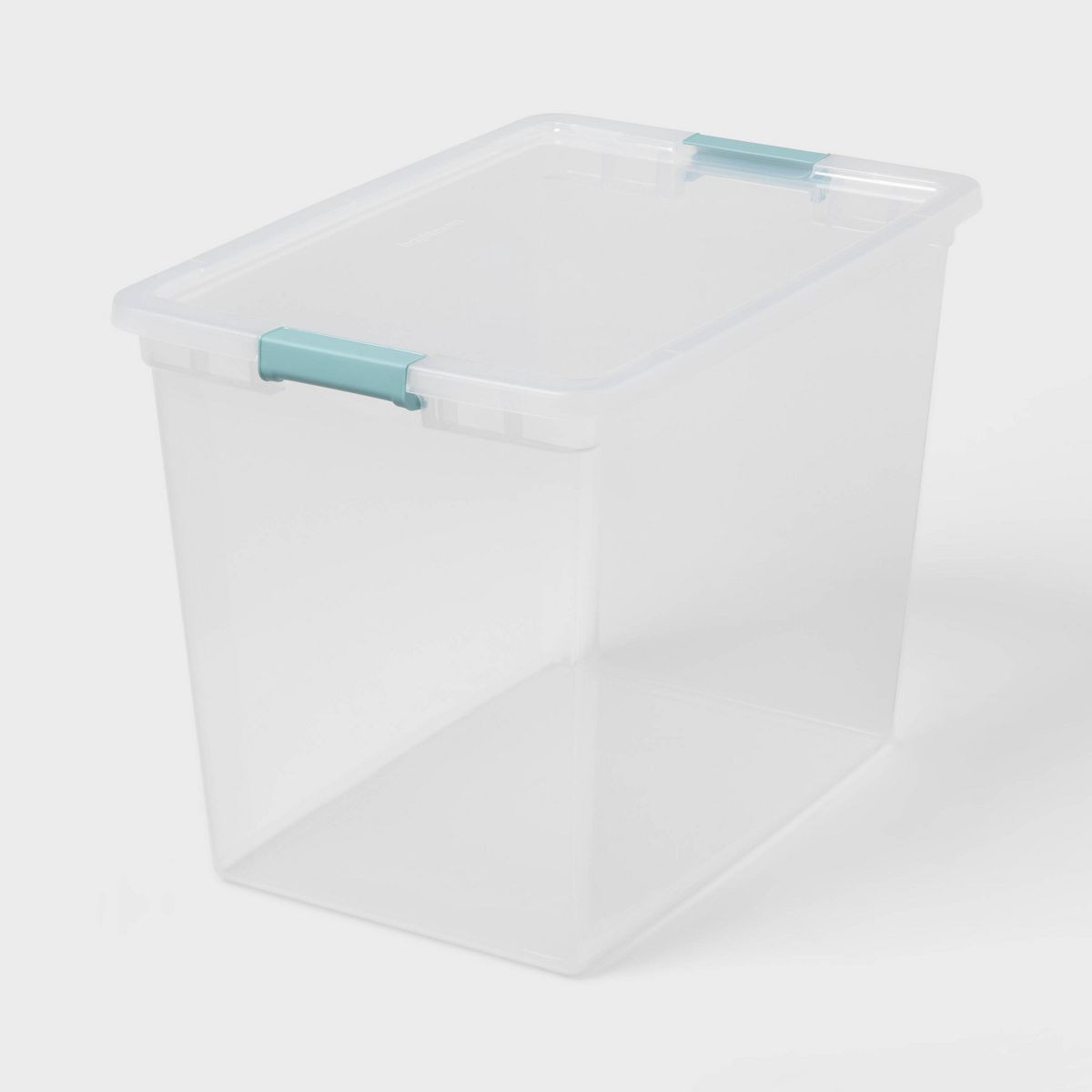 86qt Deep Storage Bin Clear with Latches - Brightroom™ | Target