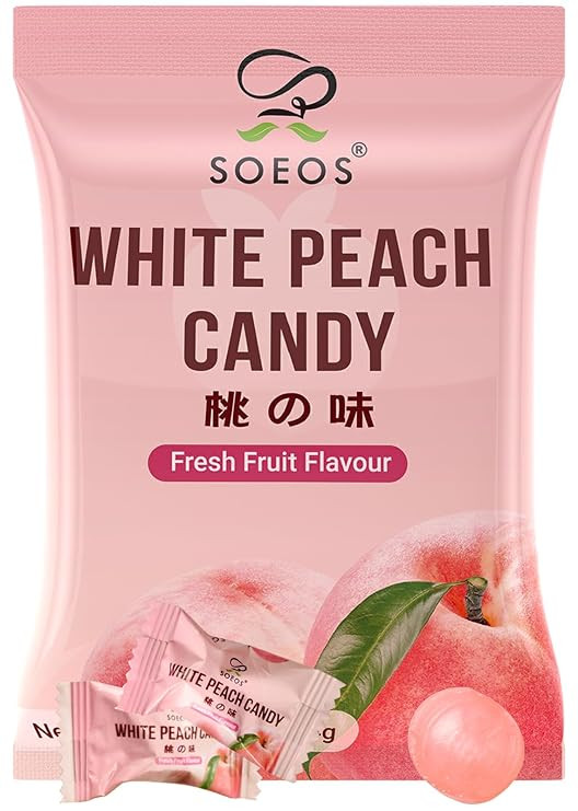 Soeos White Peach Hard Candy, Classic Series Chinese Hard Candy, 16 oz (Pack of 1) | Amazon (US)
