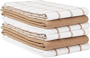 LANE LINEN Kitchen Towels Set - Pack of 6 Cotton Dish Towels for Drying Dishes, 18”x 28”, Kit... | Amazon (US)