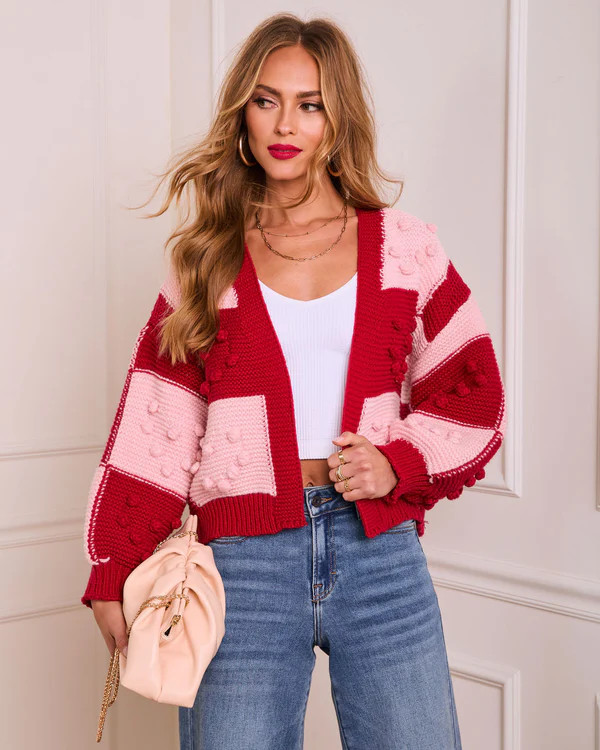 Charleen Knit Colorblock Cardigan | VICI