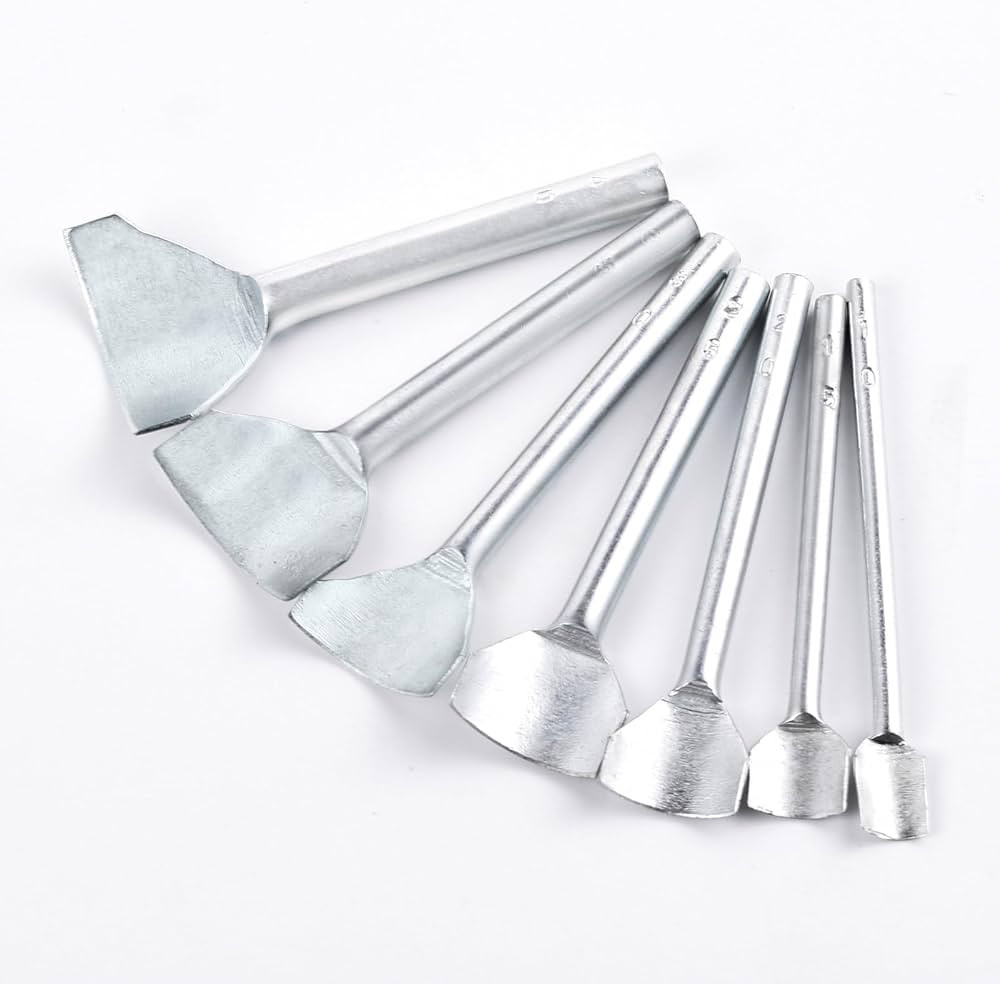 7Pcs Leather Craft Tools Precision Arc-Shaped Quarter Circle Punches Set & Edge Cutters for Belt,... | Amazon (US)