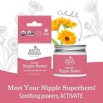 Earth Mama Organic Nipple Butter™ | Nipple Cream Safe for Breastfeeding | Postpartum Essentials... | Amazon (US)