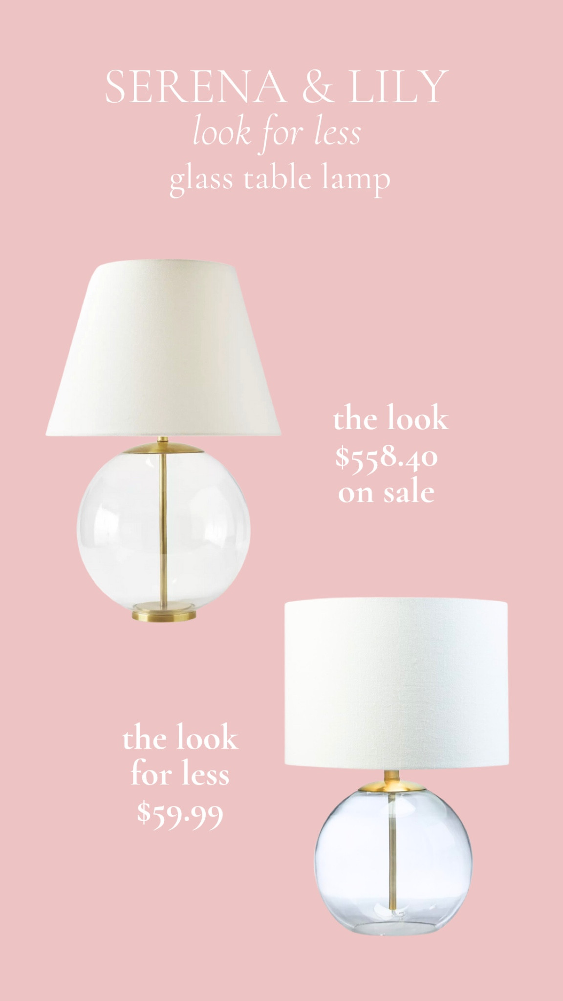One of Serena & Lily's most popular lamps is 20% off right now, but the Look for Less is pretty tempting with its similar style and lower price point!


#LTKSaleAlert #LTKHome #LTKStyleTip