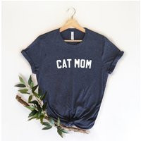 Cat Mom T-Shirt | Graphic Tee Women's Shirt Mother's Day Gift Lover Funny Pets | Etsy (US)