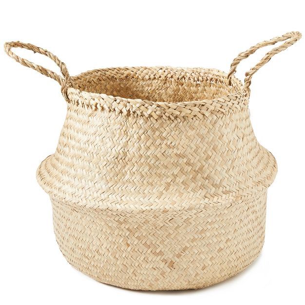 Americanflat Hand Woven Palm and Seagrass Belly Basket Eco Friendly | Target