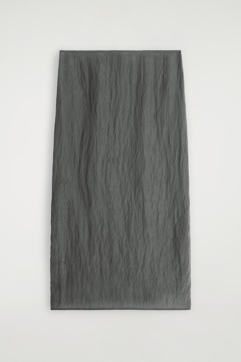 Crinkled-Satin Pencil Skirt | COS (US)