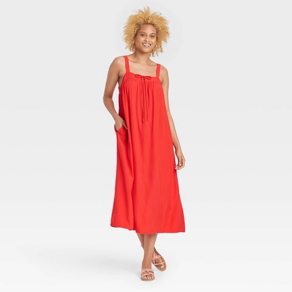 Women's Sleeveless Tie-Front Floating Dress - Universal Thread™ | Target