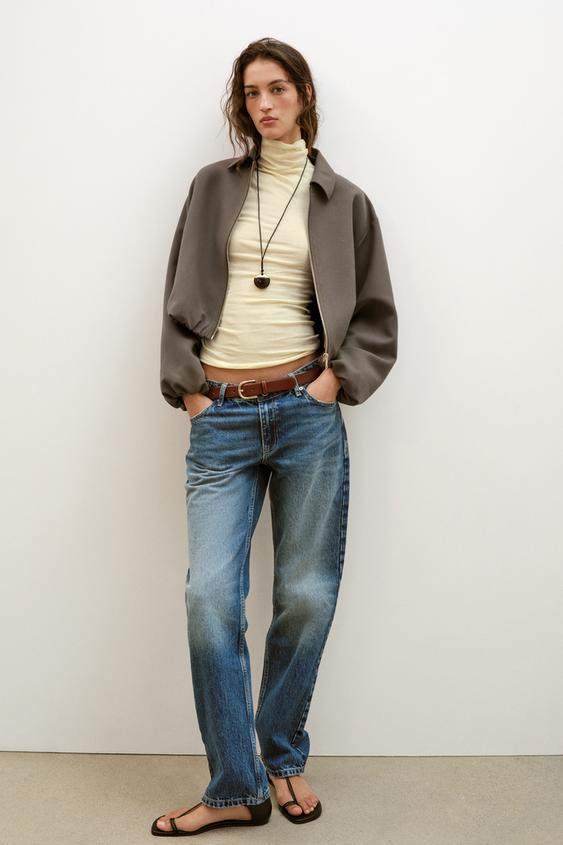 PUFF SLEEVE ZIP JACKET | Zara US