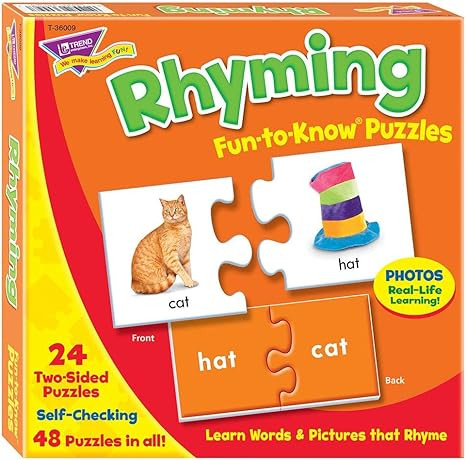 Rhyming Fun-to-Know Puzzles- Matching games to build language skills | Amazon (US)
