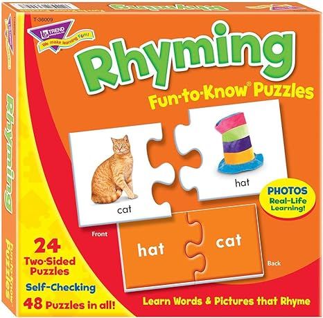Rhyming Fun-to-Know Puzzles- Matching games to build language skills | Amazon (US)