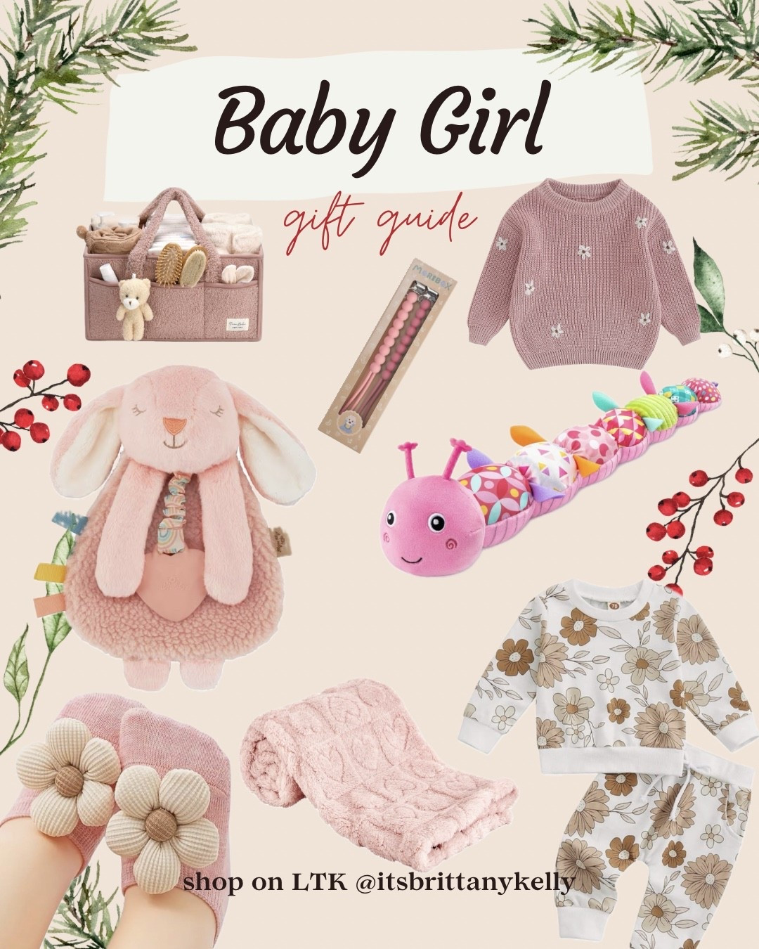 Searching for a gift for a baby girl this holiday season? Here are some great little girl gift ideas for Christmas! Shop toys and baby essentials here! Baby toy / baby boy / baby gift / teething toys / bibs / baby blanket 



#LTKCyberWeek #LTKGiftGuide #LTKBaby
