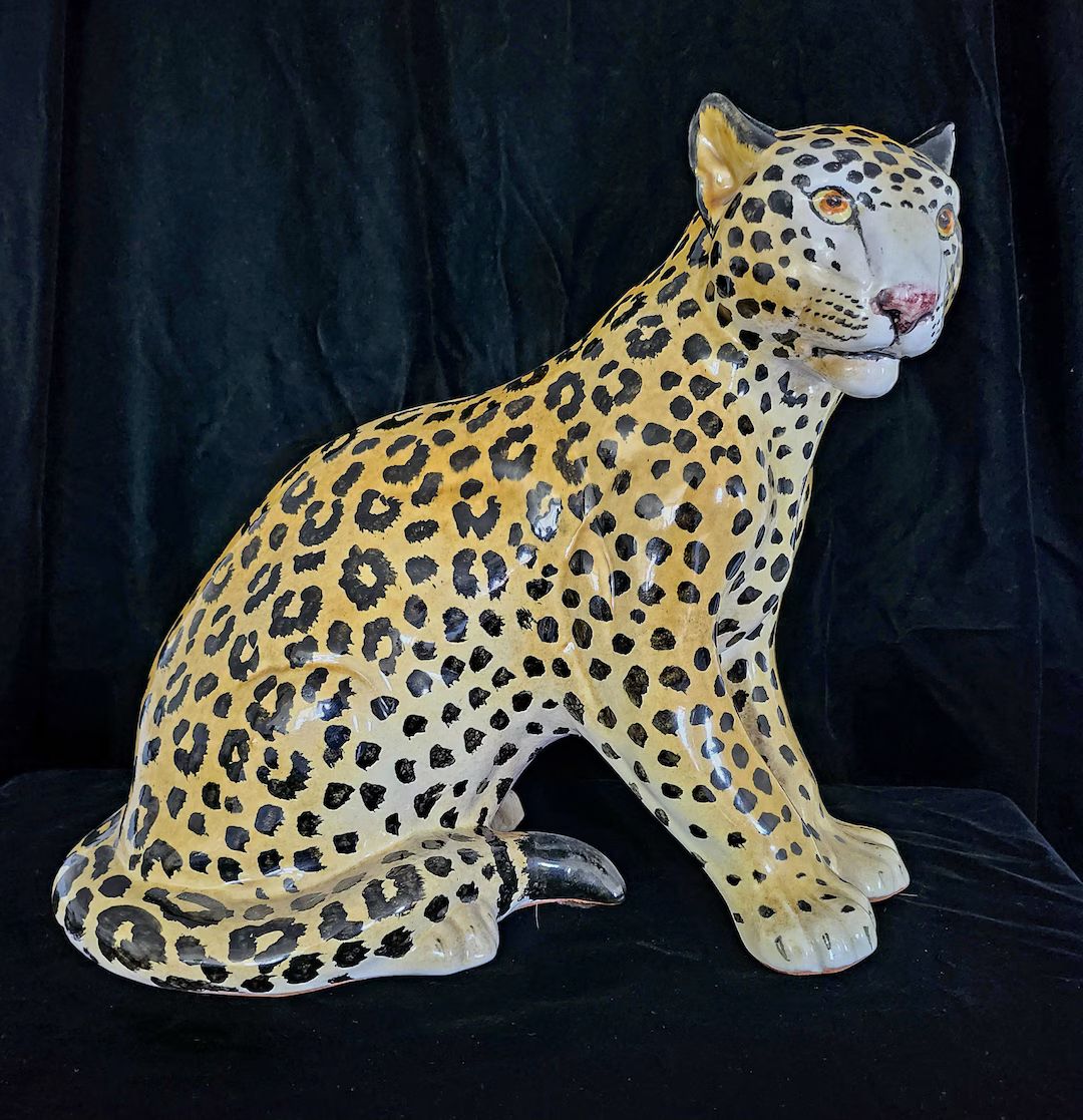 Italian Porcelain Leopard | Etsy (US)