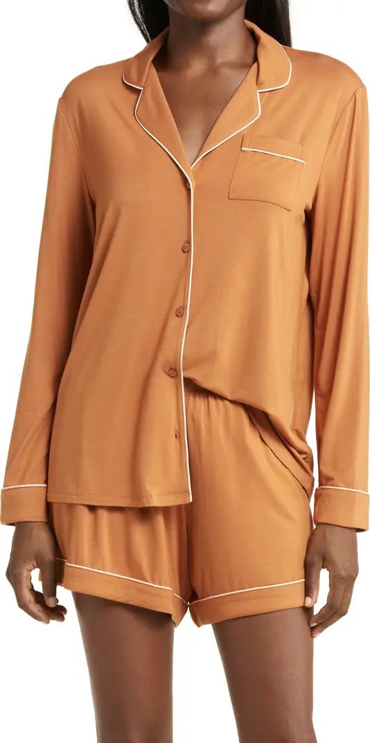 Moonlight Eco Long Sleeve Stretch Modal Short Pajamas | Nordstrom