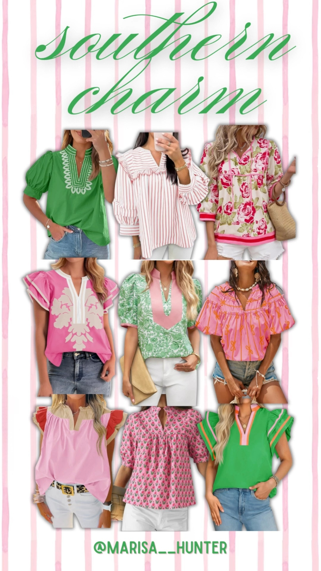 Southern Charm Tops🎀

Southern girly blouses spring shirts ruffles balloon sleeve tops what moms wear mom style ootd

#LTKSpring
#LTKSummer 

 #LTKootd #LTKmomlife