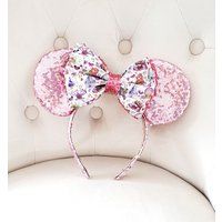 Minnie mickey Disney Ears Headband Disneyland holiday vintage pink Disneyland Disneyworld castle the | Etsy (US)