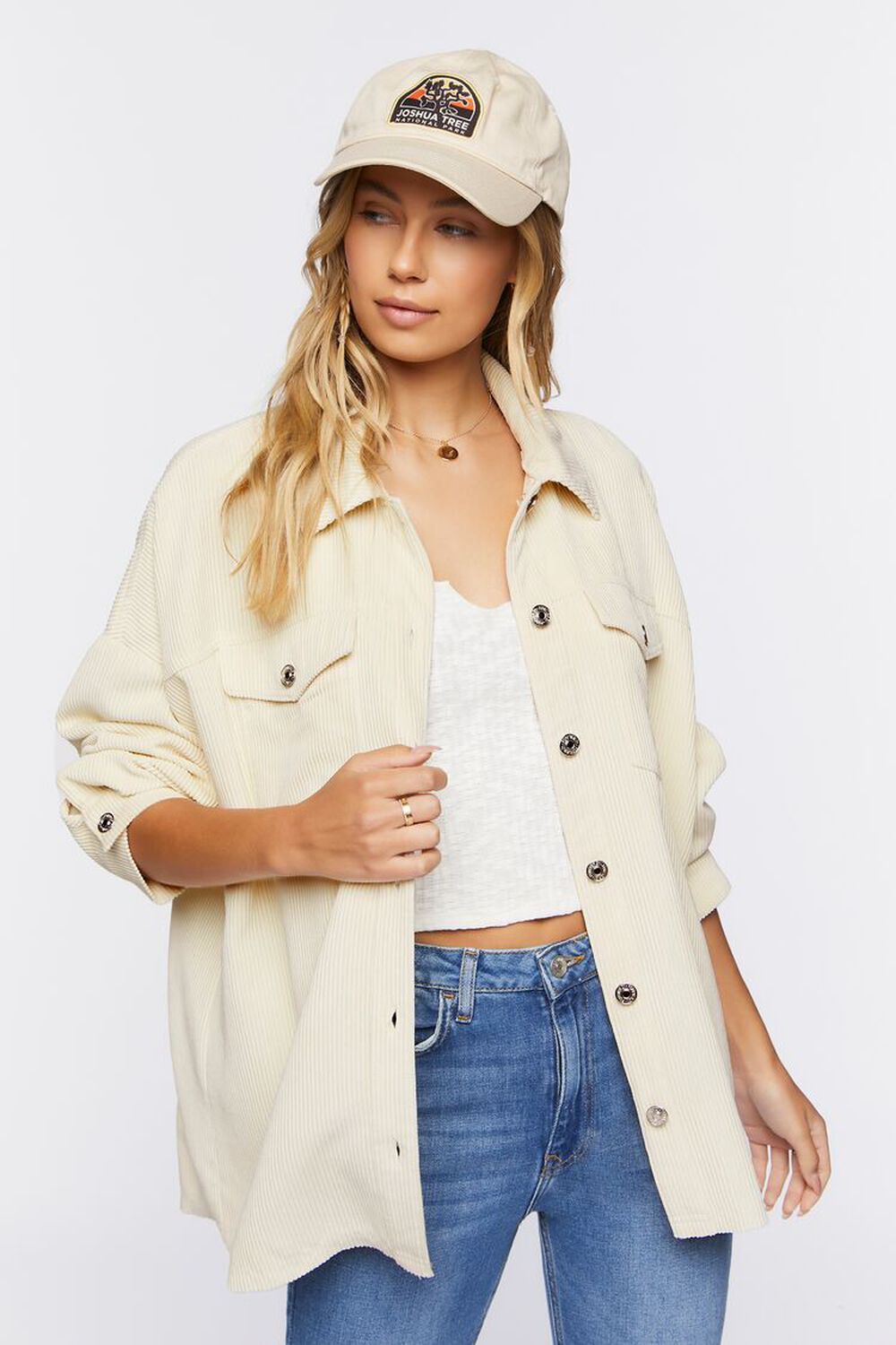 Corduroy Button-Up Shacket | Forever 21 (US)
