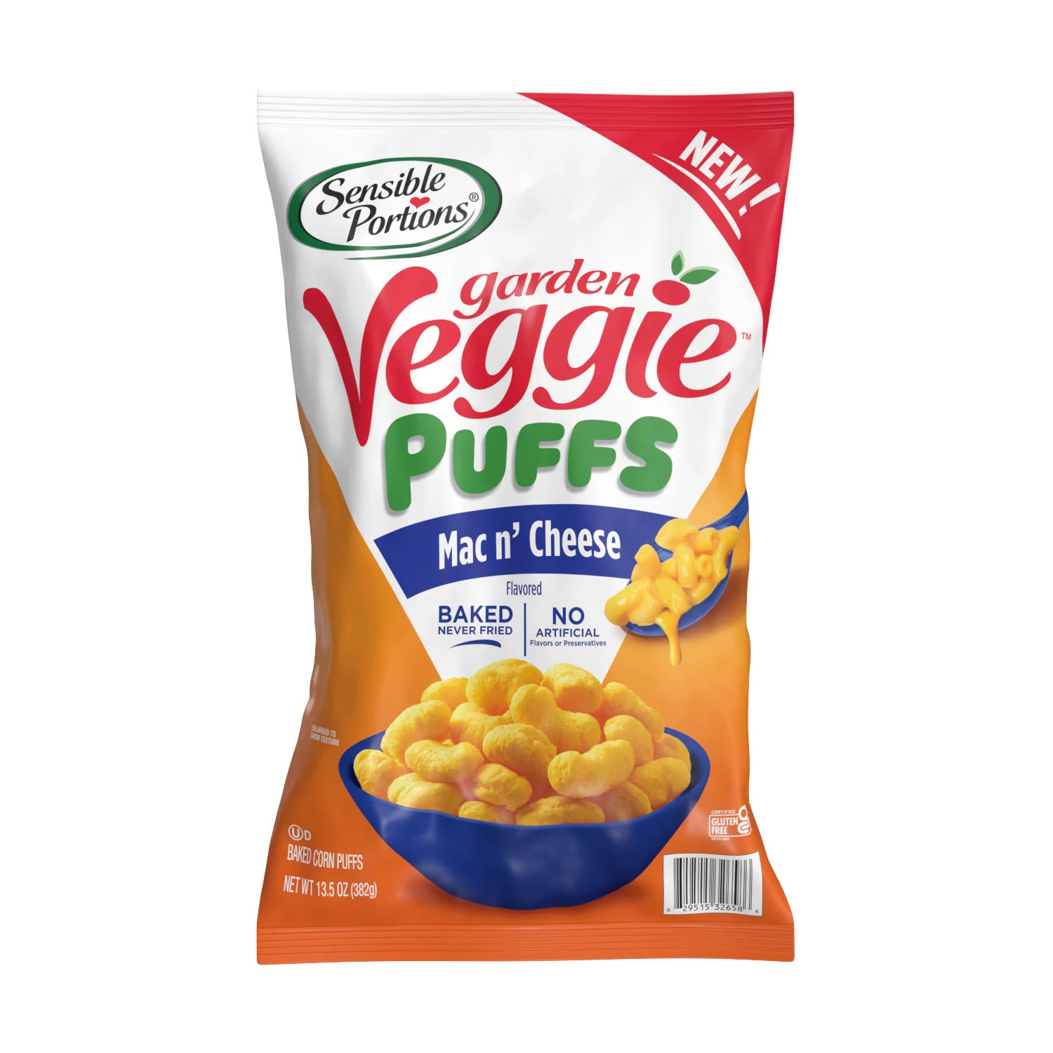 Sensible Portions Garden Veggie Mac n' Cheese Puffs, 13.5 oz. | Sam's Club