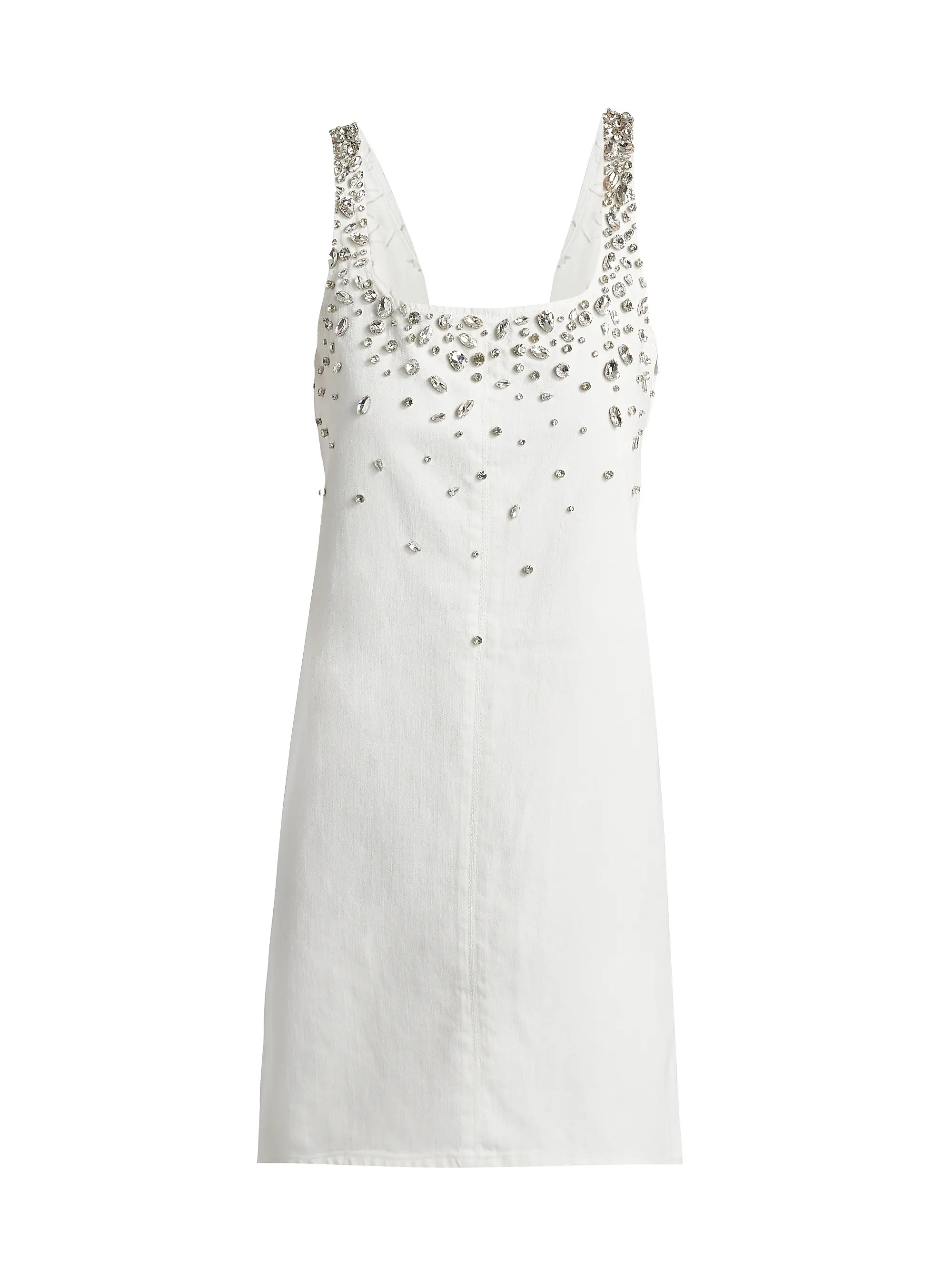 Kimmie Embellished Denim Shift Dress | Saks Fifth Avenue
