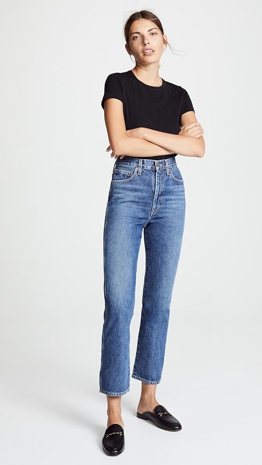 Pinch Waist High Rise Kick Jeans | Shopbop