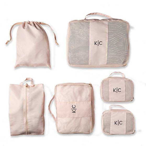 6 Piece Packing Cube Set, Natural | Mark and Graham