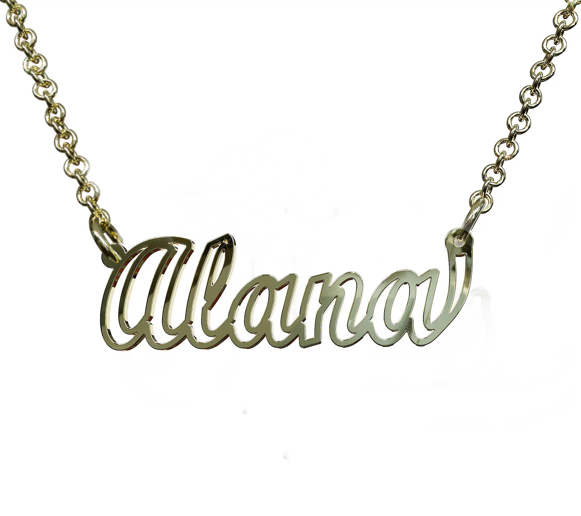 14K Gold Plated Personalized Serene Nameplate N ecklace | QVC