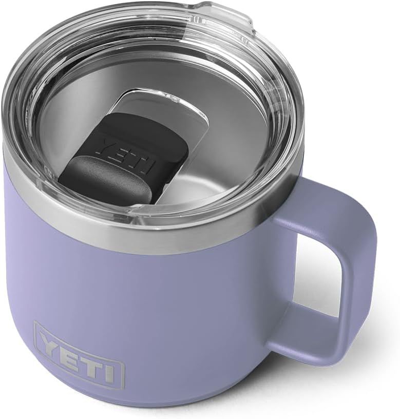 YETI Rambler 14 oz Stackable Mug, Vacuum Insulated, Stainless Steel with MagSlider Lid, Cosmic Li... | Amazon (US)