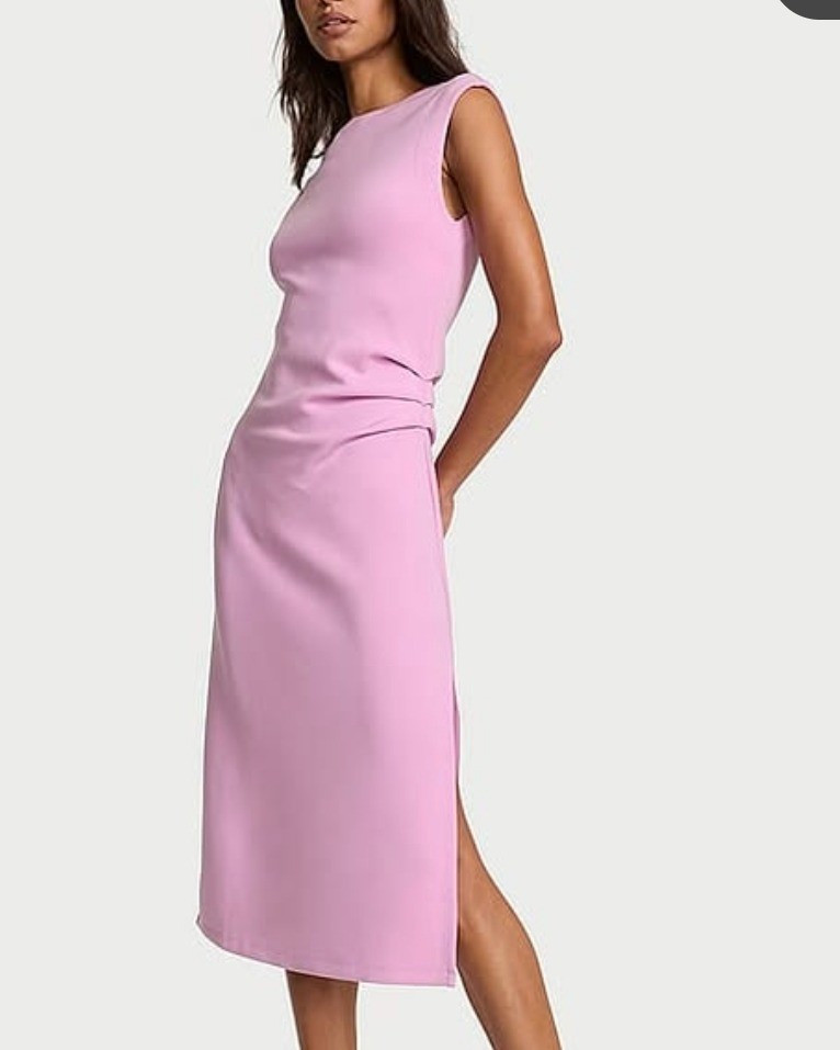 Love this color!!! Victoria's secret dress I like that you can dress it up or down it would be perfect for one of my work projects because you never know what to expect in retail

#LTKootd #LTKSeasonal #LTKOver40