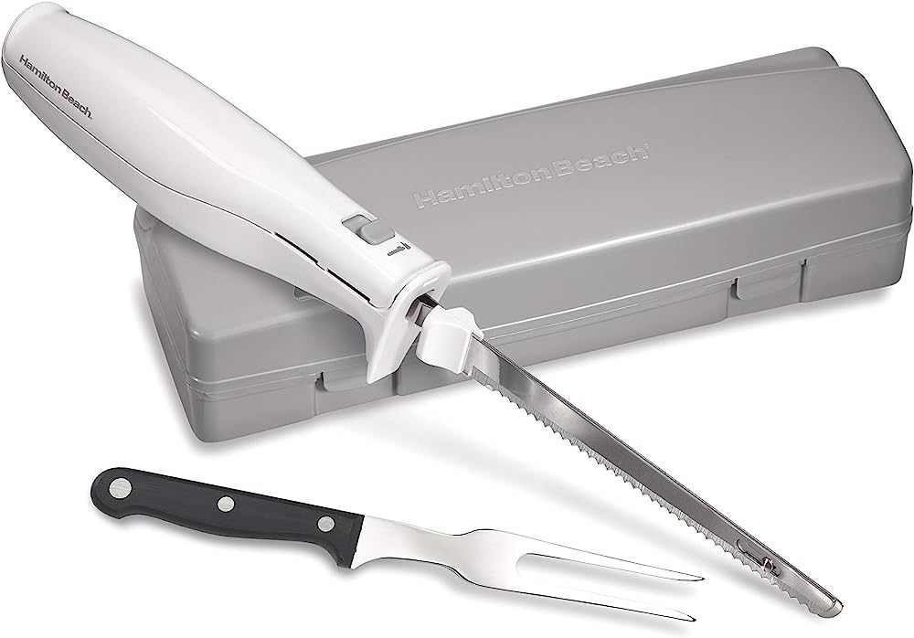 Hamilton Beach Electric Knife for Carving Meats, Poultry, Bread, Crafting Foam & More, with Recip... | Amazon (US)