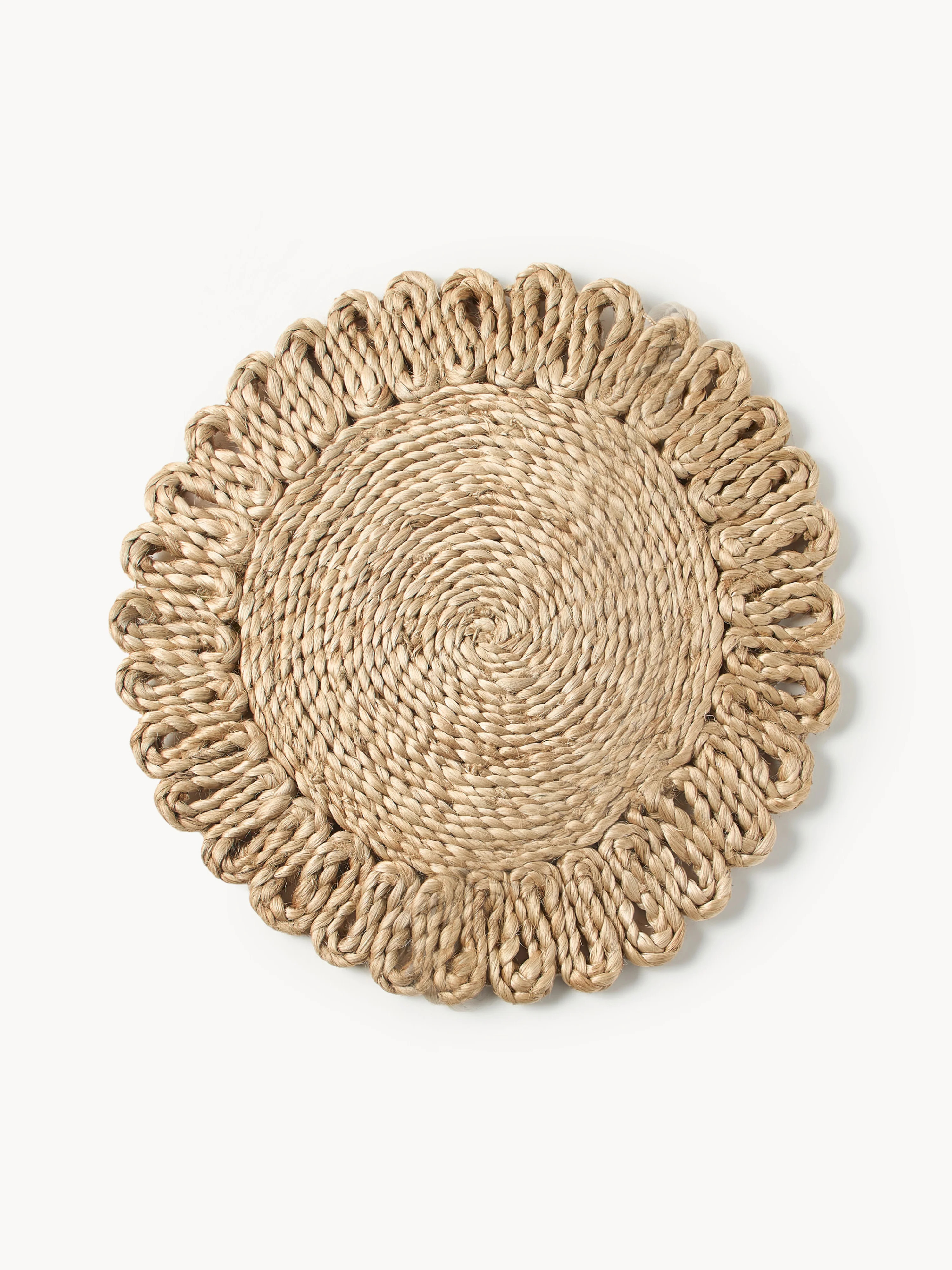 Round Handmade Jute Placemats Melisa, Set of 2 | Westwing UK