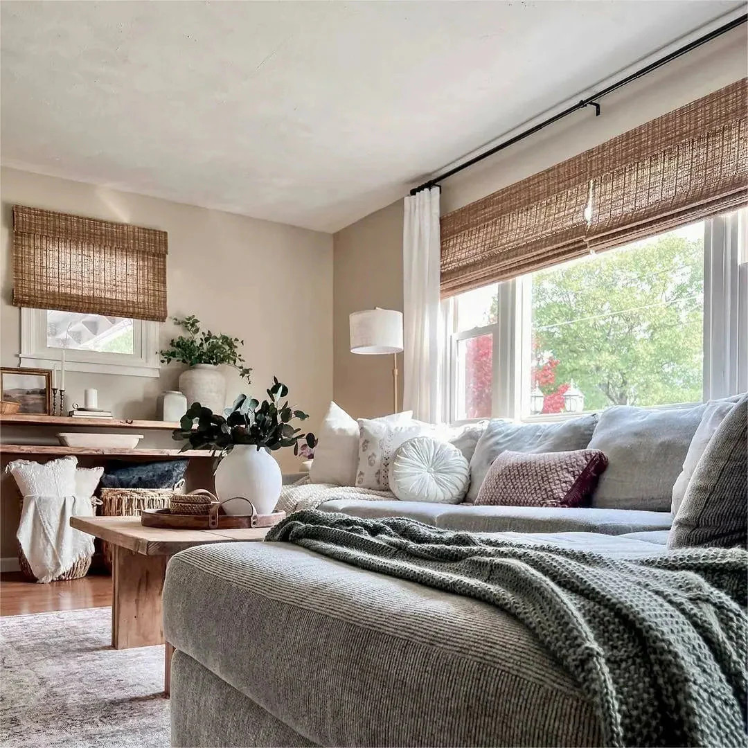 Natural Jute Bamboo Woven Shade - Cinnamon | TWOPAGES