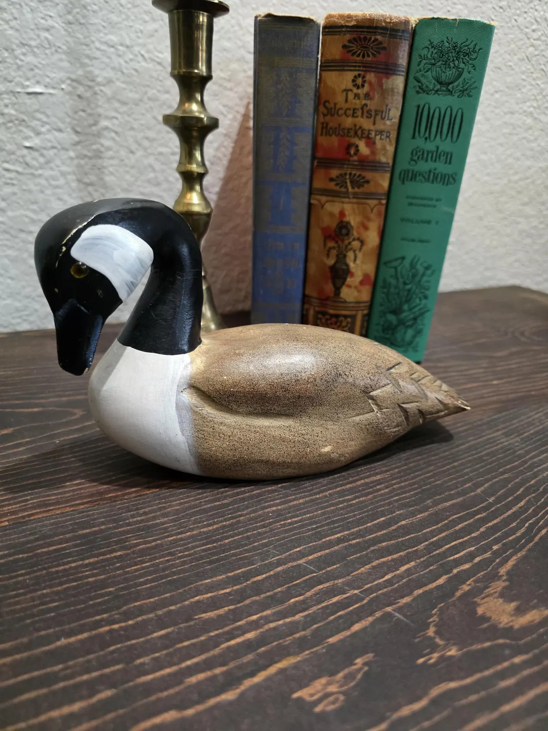 Vintage Hand Carved Wooden Canada Goose Decoy 8" Collectible Wild Wildlife Decor - Etsy | Etsy (US)