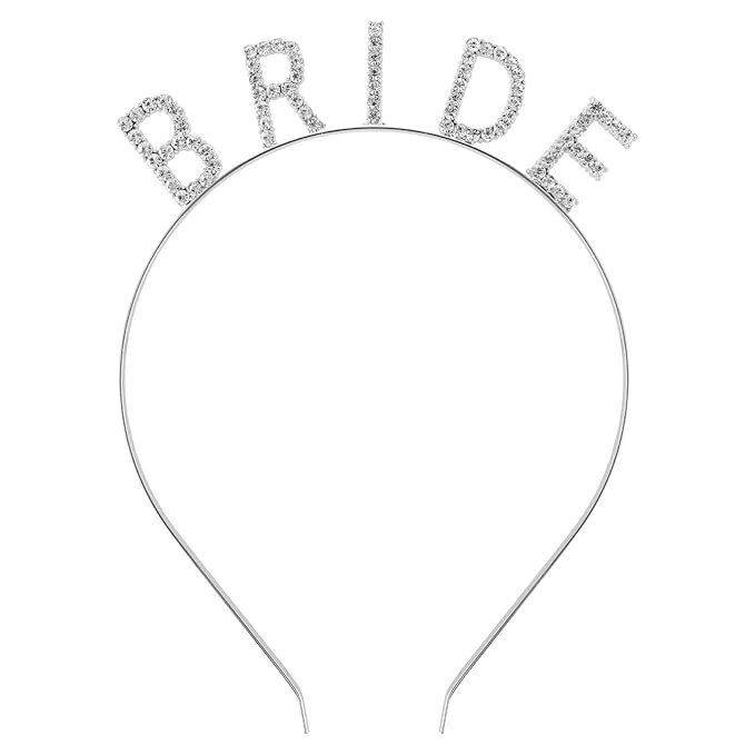 Teaaha Bride Headband, Sparkling Bridal Crown for Bachelorette Party, Shower, Wedding Gift - Hair... | Amazon (US)